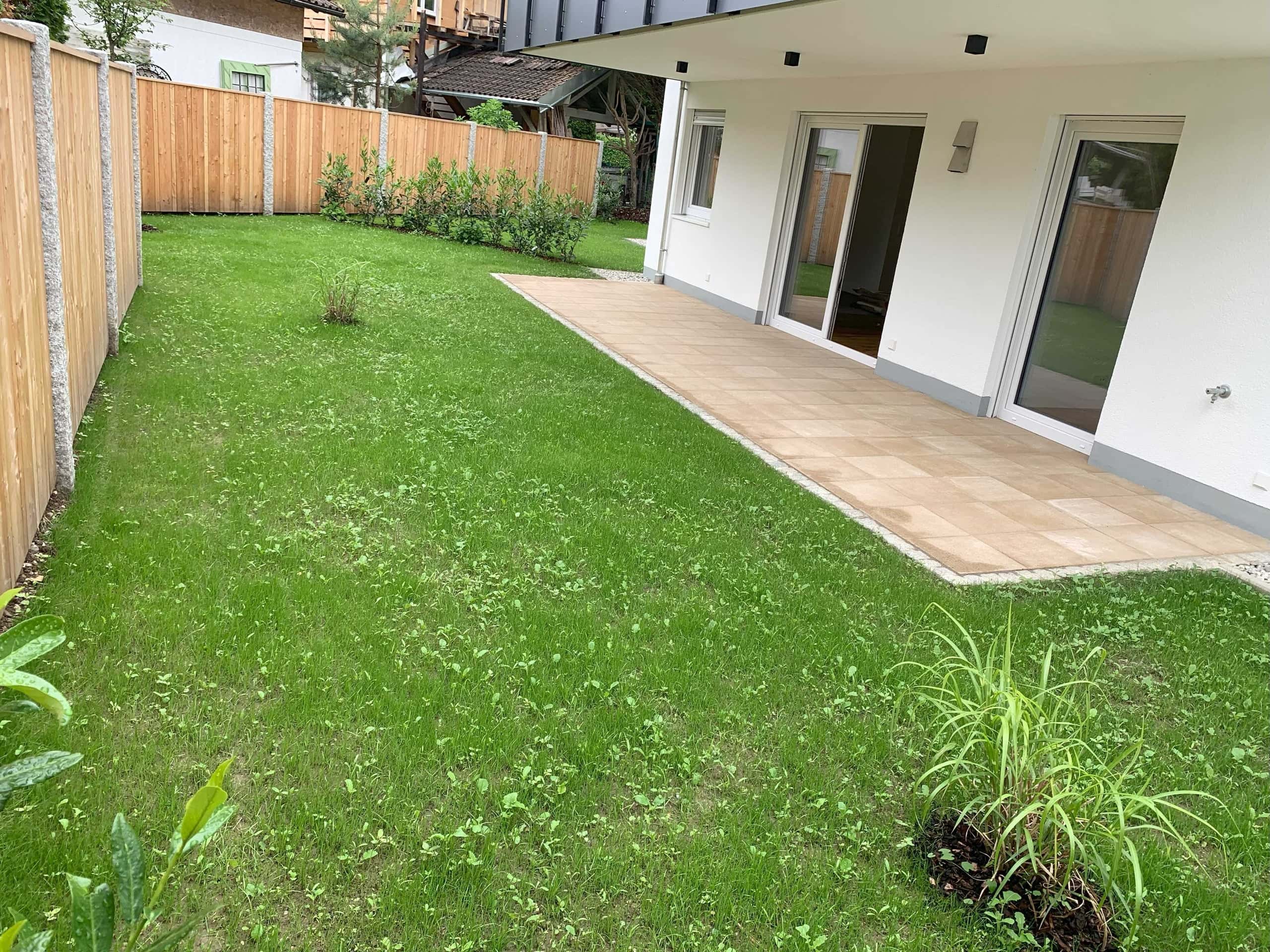 Terrassen kaufen in Bad Reichenhall — Teilansicht d. Gartens